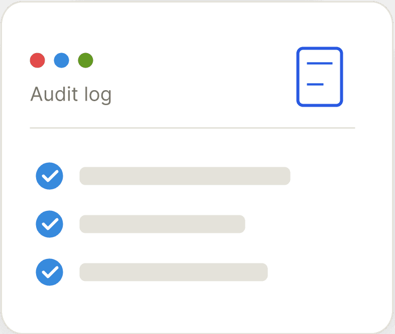 Audit log